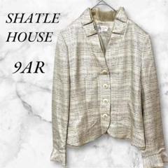 SHATLE HOUSE テーラードジャケット フリルラメ　9AR　アイボリー