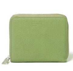 ＊美品＊MARGARET HOWELL オリーブグリーン ミニ財布　ファスナー 美品＊MARGARET HOWELL オリーブグリーン ミニ財布ファスナー