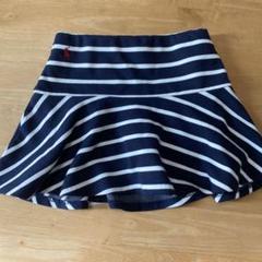 poloラルフローレン　ボーダースカッツ　パンツスカート