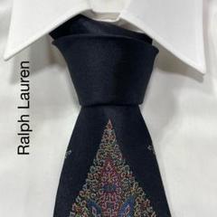 TG2435 Ralph Lauren 切替 ペイズリー ジャガード ネクタイ