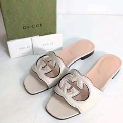 グッチ　ミュール　ベージュ　37サイズ GUCCI(グッチ) ホースビット ミュール 37 5 - メルカリ
