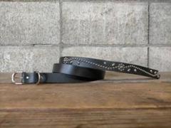 スタッズナローベルト18mm幅 ターコイズフラワー htcナロー好き
