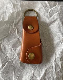 栃木レザー シューホーン キャメル 本革 靴べら キーホルダー 携帯