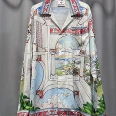 CASABLANCA アートプリント長袖シャツ