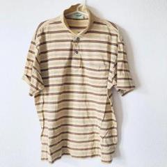 【Crocodile】クロコダイル　ポロシャツ　L　伝統 半袖　ボーダー