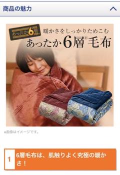 モリリン 1枚 役 あったか6層毛布の中古 未使用品を探そう メルカリ