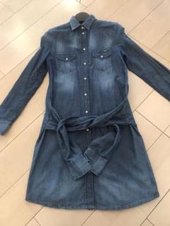 【美品】DIESEL デニムミディ丈ワンピース