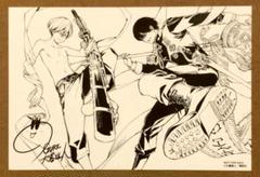 【非売品】大暮維人 灰仭巫覡 カイジンフゲキ 複製原画・ポスター他　販促グッズ 灰仭巫覡』4巻発売記念！ 3週連続で直筆サイン入りのオリジナル