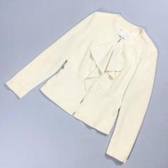美品⭐️マックスマーラ MaxMara リネン ノーカラー ジャケット ベージュ 楽天市場】ノーカラージャケット レディース（ブランドマックス