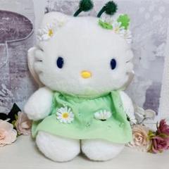 希少品⭐️ハローキティ ぬいぐるみ花の妖精♡フェアリー紫色のドレス 訳あり ハローキティ キティちゃん フラワーフェアリー