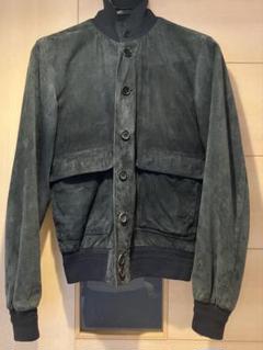 VALSTARINO(ヴァルスタリーノ) レザーブルゾン・ネイビー44 Sサイズ