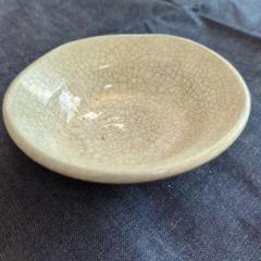 織部焼　大皿　作家物 作家 棚橋淳 織部 足付花型鉢 ¥2,750 大人の焼き物