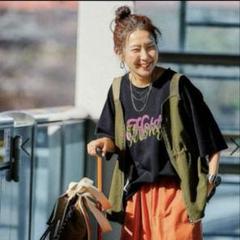 ニコアンド Misayo アメカジリメイクTシャツ グレー 新品未使用 完売品 オーバーサイズ ダメージ加工 掠れロゴプリント Tシャツ DT4214