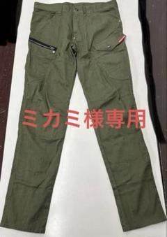 BURTLE 5012 春夏 バートル デニムカーゴパンツ ミルスグリーン L
