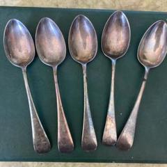 666様　純銀スプーン　Reed & Barton 2本 Reed and Barton 银盘胡子勺8 1/4 英寸传家宝| eBay