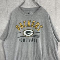 グリーンベイパッカーズ　チームロゴ　プリント　グレーTシャツ2XL