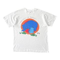 古着 USA製 90S ボディショップ Tシャツ 企業系 アニマルプリント