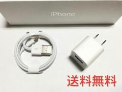 iphone ライトニングケーブル アダプター充電器 2点セット