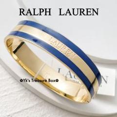 B671/RALPH LAUREN/ネイビー エナメル ゴールド バングル - メルカリ