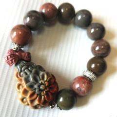 天然石アラシャンしずく花ブレスレット