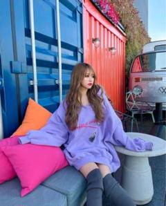 悠ママさま専用♡リーナクチュールリップ柄ビッグパーカー♡Radyミントグレー♡ 悠ママさま専用♡リーナクチュールリップ柄ビッグパーカー♡Rady