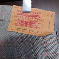 Levi's チェック柄 パンツW34 L33
