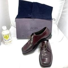 美品 PRADA プラダ ビジネスシューズ Uチップ 茶色 26cm PRADA - プラダ PRADA シューズの通販 by KOMEHYO ONLINE ラクマ