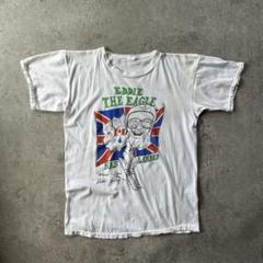 80s 偉人tシャツ エディ・ジ・イーグル ホワイト M スキージャンパー