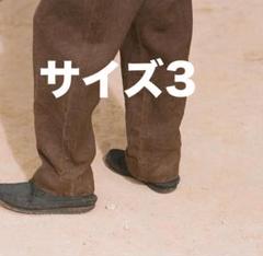 COMOLI ヘンプダックバッグストラップパンツ ブラウン サイズ3