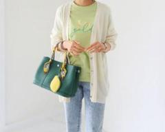 [新品]　レディース　トート　バッグ　大容量　ブラウン