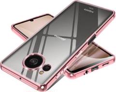 そ　AQUOS Sense7 ケース クリア　ピンク 薄型　軽量　ローズ