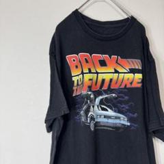 BACK TO THE FUTURE Tシャツ ブラック 黒 プリント レア