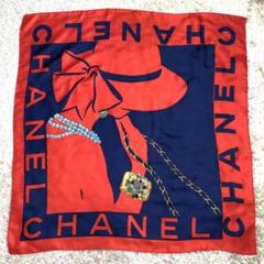 CHANEL シャネル　コットンスカーフバンダナハンカチ CHANEL - シャネル 新品 大判ハンカチ スカーフ バンダナ レアの
