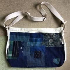 ごんべさん　古布　絣　藍染　ハンドメイド　ころんバッグ Yahoo!オークション - chibisix ハンドメイド 古布 バッグ 型