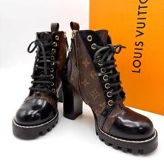 ヴィトン　ブーツ　36 楽天市場】【天白】【LOUIS VUITTON】ルイヴィトン ショート