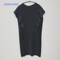 【SPECCHIO】スペッチオ シャトルプリーツワンピース ノースリーブ フリル