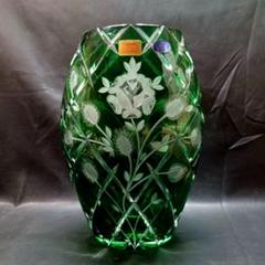 ドイツ製　 ハンドカット　クリスタルガラス　フラワーベース Yahoo!オークション - ∇花∇ドイツ【LAUSITZER GLASS】 ハンド