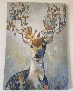 プィエッテリード 一枚 鹿の絵画 プィエッテリード一枚鹿の絵画