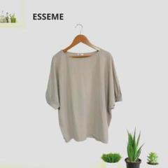 美品☆【ESSEME】 ベージュ 　ドルマンスリーブ トップスのサムネイル