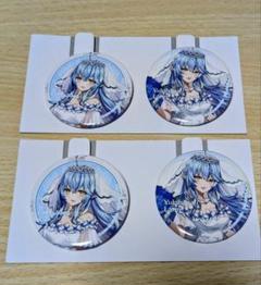 ホロライブ　一番くじ　雪花ラミィ フィギュア　缶バッジ　アクスタ　ラバー　5点 ホロライブ 一番くじ 雪花ラミィ フィギュア 缶バッジ アクスタ