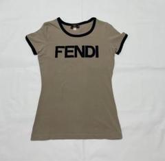 FENDI フェンディ半袖Tシャツ サイズ42 ベージュ FENDI（フェンディ）Tシャツ・カットソー ベージュ サイズ:XS