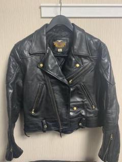 ハーレーダビッドソン　シングルライダース　黒　XS   牛革　② HARLEY-DAVIDSON ハーレーダビッドソン RIDING GEAR レザー