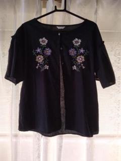 【ehka sopo】 エヘカソポ 花柄 刺繍シャツ ブラウス