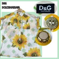 ✨美品✨D&G 向日葵柄シャツ 希少ヴィンテージ38サイズ - メルカリ