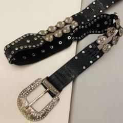 ★d.i.a.ブラックストーンチェーンベルト　激レア　ギャル必見‼️★ ☆d.i.a.ブラックストーンチェーンベルト 激レア ギャル必見