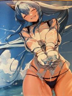勝利の女神:NIKKE ヘルム水着　プレイマット