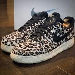 NIKE iD限定 AIRFORCE1 エアフォース1 型押し レザー ハラコのサムネイル