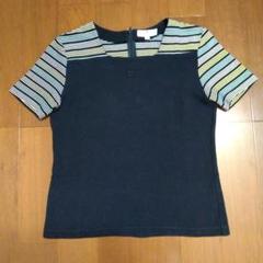 courrèges　クレージュ　センターロゴ　半袖カットソー　9　綿100％