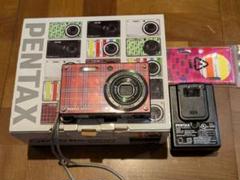 希少 動作確認PENTAX Optio RS1000 タータンチェック レッド