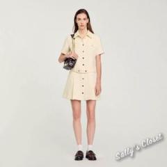 ❤️24秋新作 ♡ Sandro 白ツイードミニワンピース  新品♡　526 ❤️24秋新作 ♡ Sandro 白ツイードミニワンピース 新品♡526